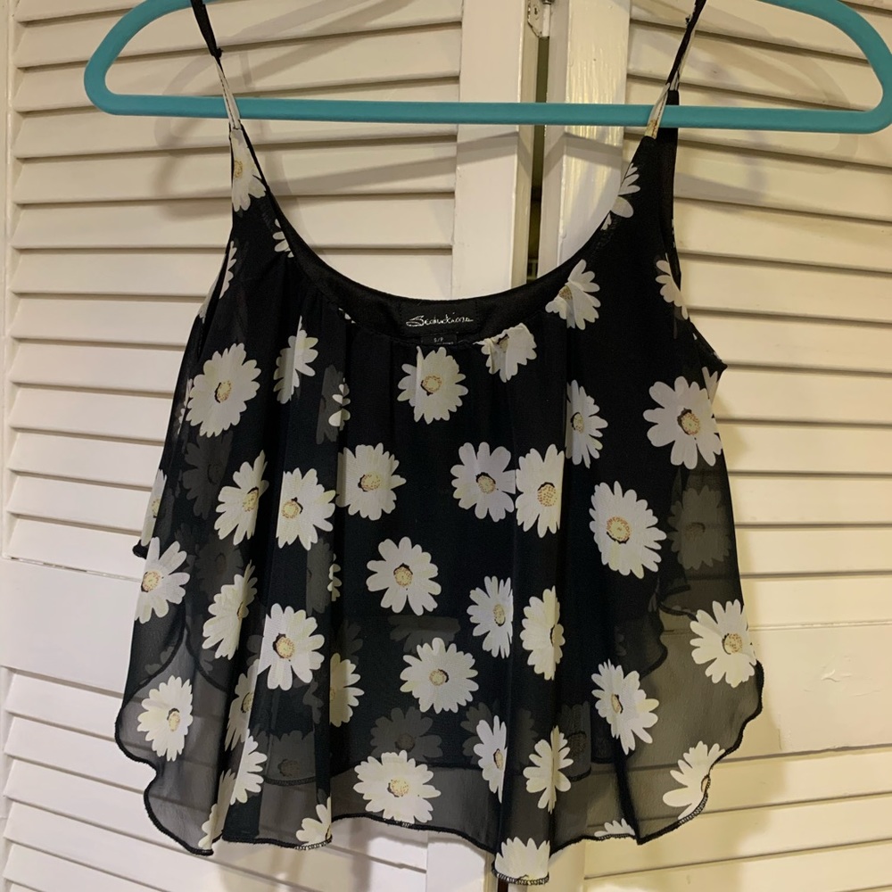Cropped Daisy Tank Top